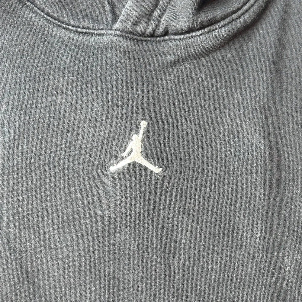 Jordan Hoodie Mens L Black Jumpman Essentials Pullover FV7223-010 Graphic Fleece